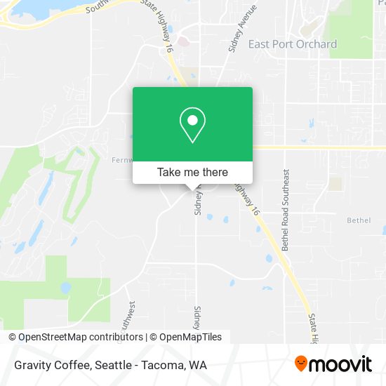 Gravity Coffee map