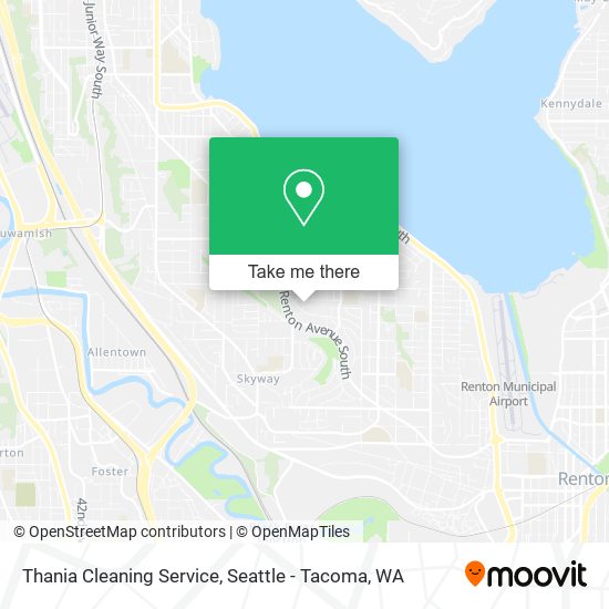 Thania Cleaning Service map