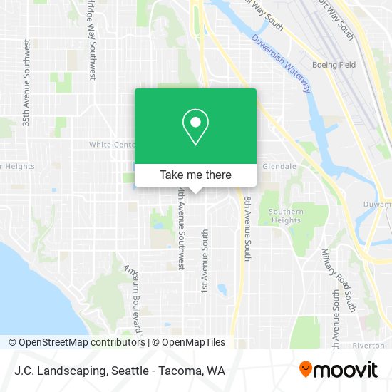 J.C. Landscaping map