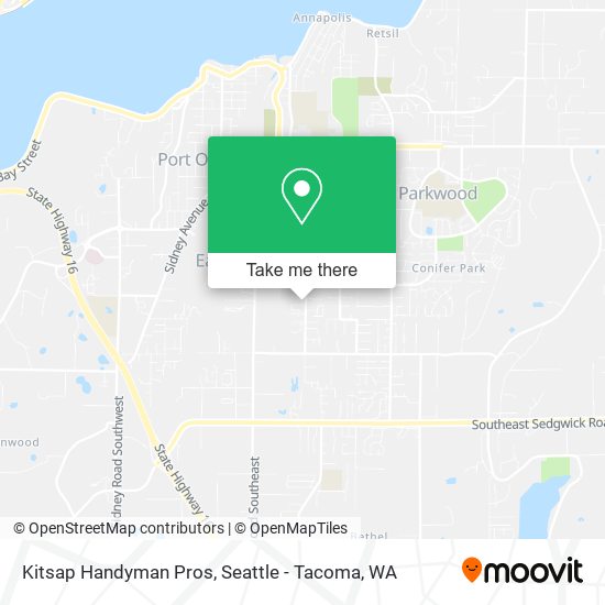 Kitsap Handyman Pros map