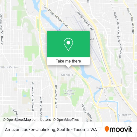 Amazon Locker-Unblinking map