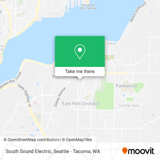 South Sound Electric map