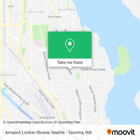 Mapa de Amazon Locker-Sloane