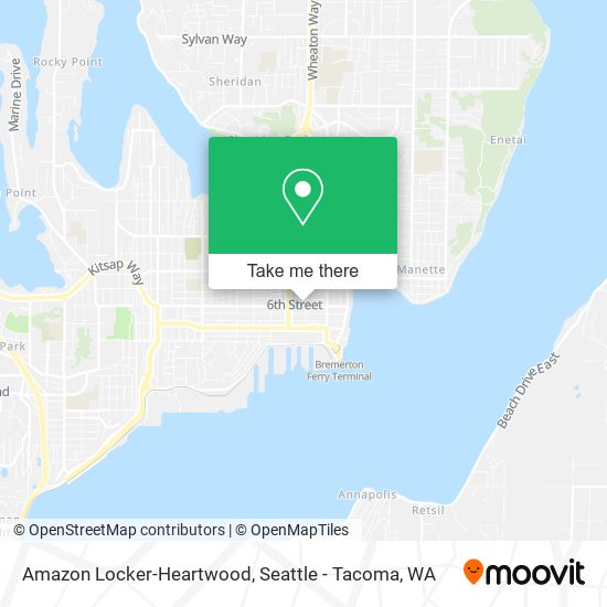 Mapa de Amazon Locker-Heartwood