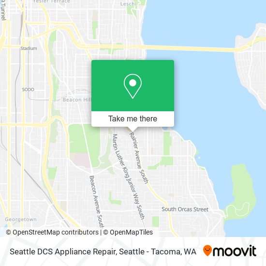 Seattle DCS Appliance Repair map