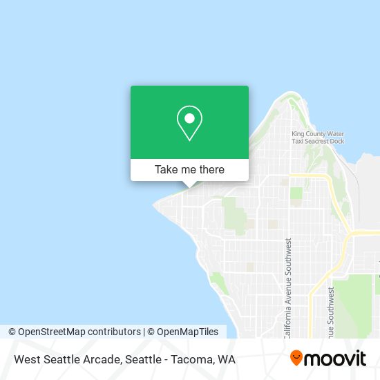 West Seattle Arcade map