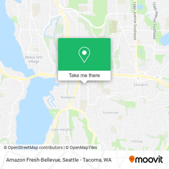Amazon Fresh-Bellevue map