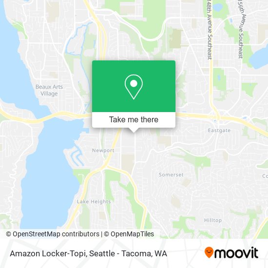 Amazon Locker-Topi map