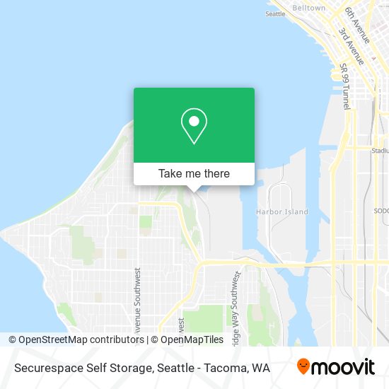 Securespace Self Storage map