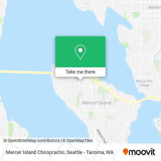 Mercer Island Chiropractic map