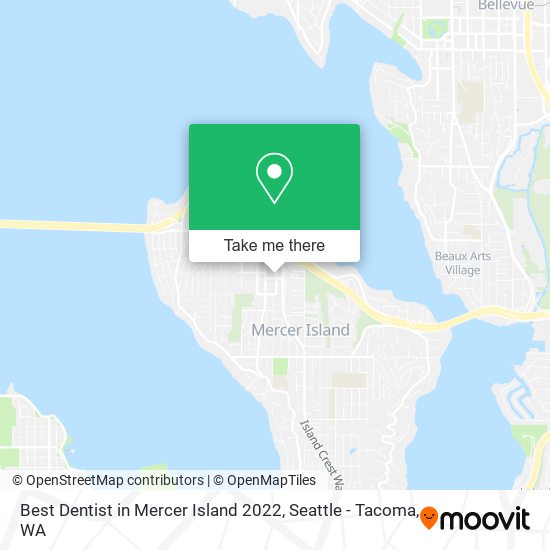 Mapa de Best Dentist in Mercer Island 2022