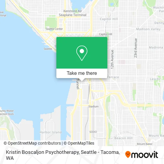 Kristin Boscaljon Psychotherapy map
