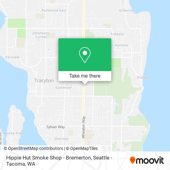 Hippie Hut Smoke Shop - Bremerton map