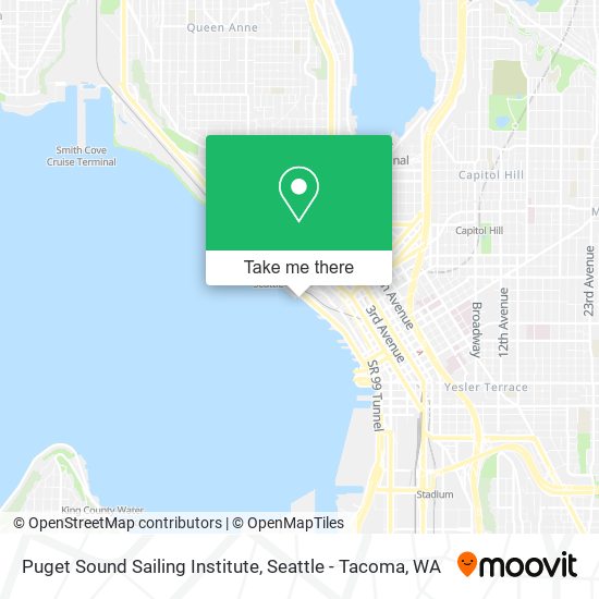 Mapa de Puget Sound Sailing Institute