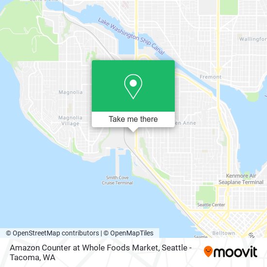 Mapa de Amazon Counter at Whole Foods Market