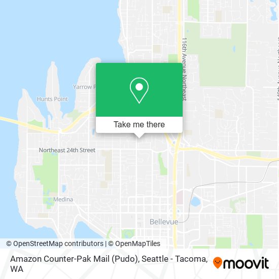 Amazon Counter-Pak Mail (Pudo) map