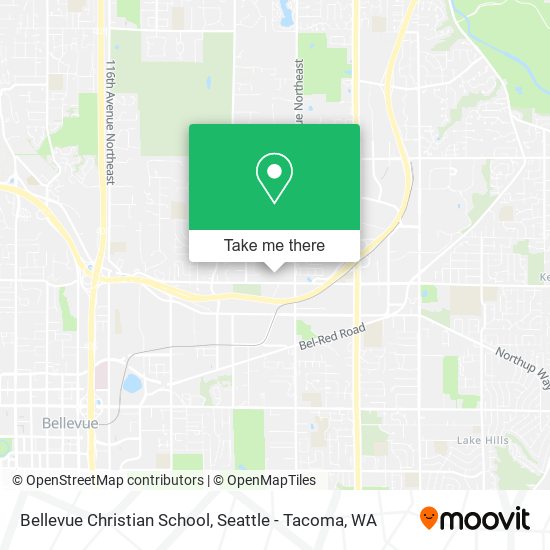 Bellevue Christian School map