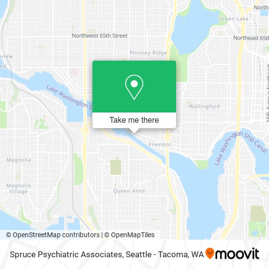 Spruce Psychiatric Associates map