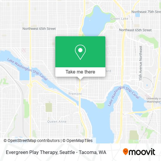 Evergreen Play Therapy map