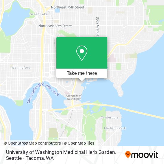 University of Washington Medicinal Herb Garden map