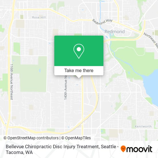 Mapa de Bellevue Chiropractic Disc Injury Treatment