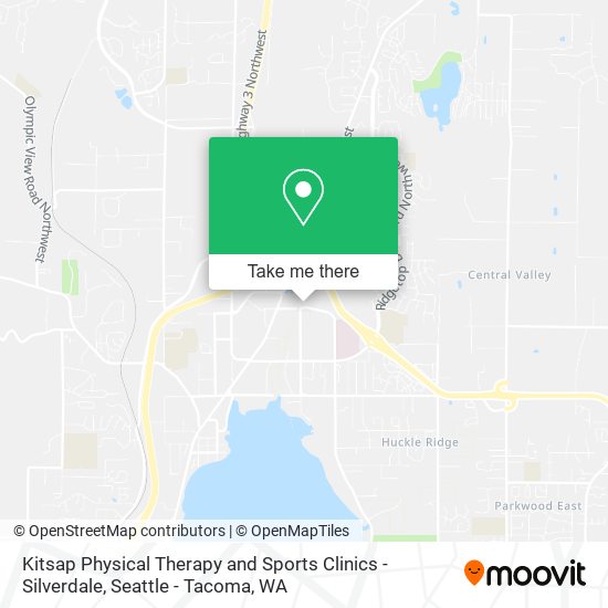 Kitsap Physical Therapy and Sports Clinics - Silverdale map