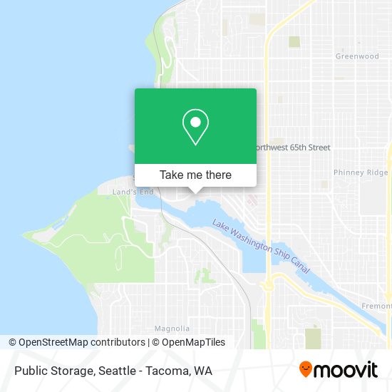 Public Storage map