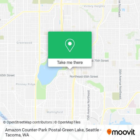 Amazon Counter-Park Postal-Green Lake map