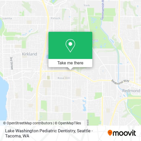 Lake Washington Pediatric Dentistry map