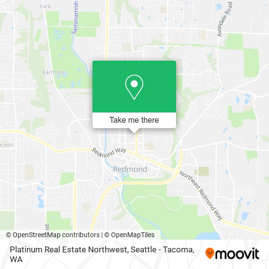 Platinum Real Estate Northwest map