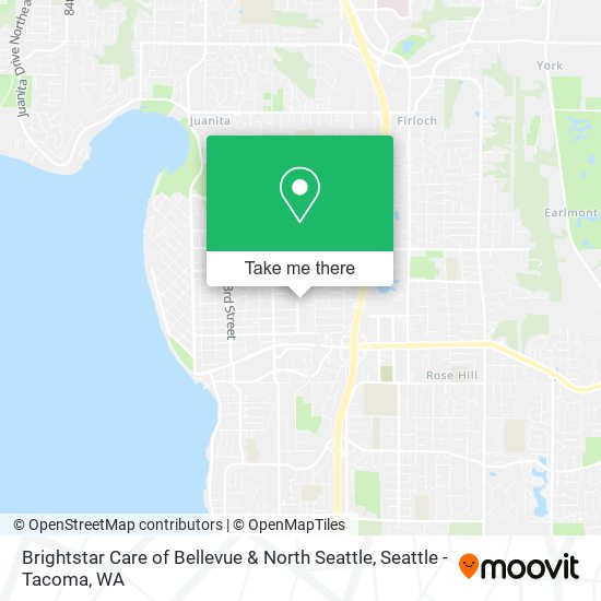 Mapa de Brightstar Care of Bellevue & North Seattle