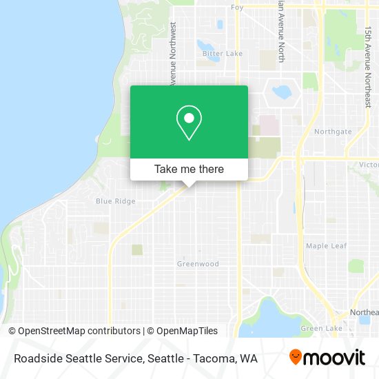 Roadside Seattle Service map