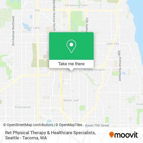 Ret Physical Therapy & Healthcare Specialists map