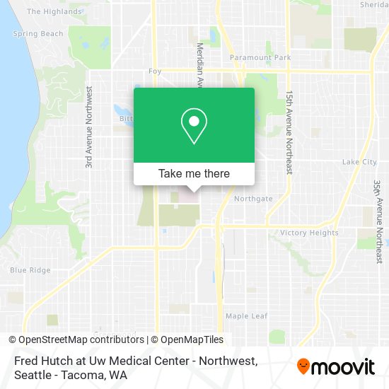 Fred Hutch at Uw Medical Center - Northwest map