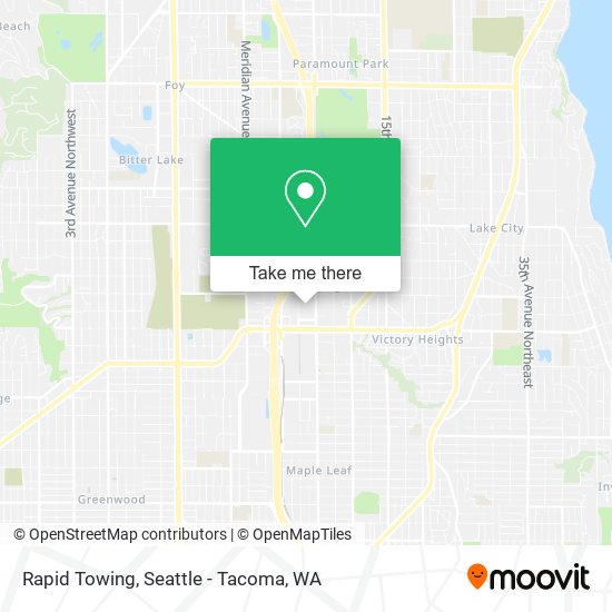 Rapid Towing map