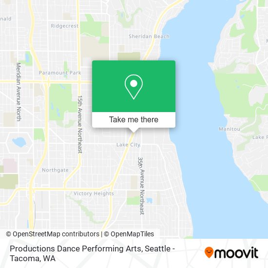 Mapa de Productions Dance Performing Arts