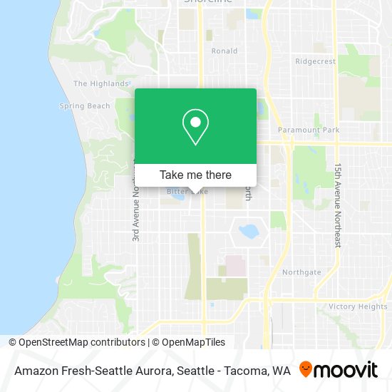 Amazon Fresh-Seattle Aurora map