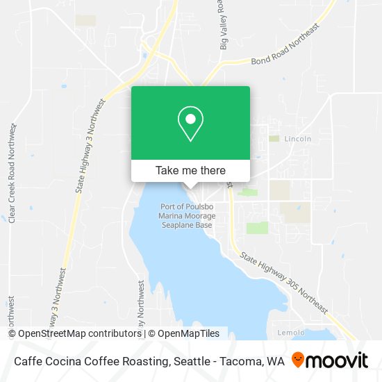 Caffe Cocina Coffee Roasting map