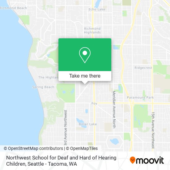 Northwest School for Deaf and Hard of Hearing Children map