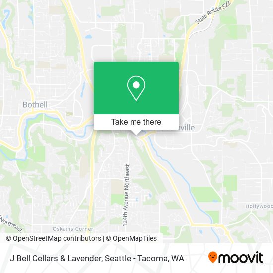 J Bell Cellars & Lavender map