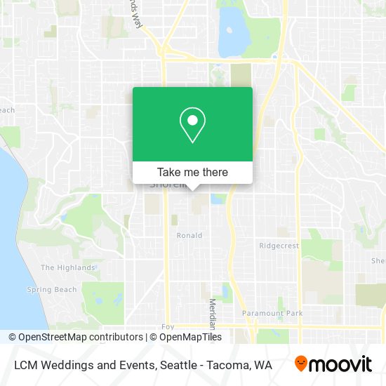 LCM Weddings and Events map