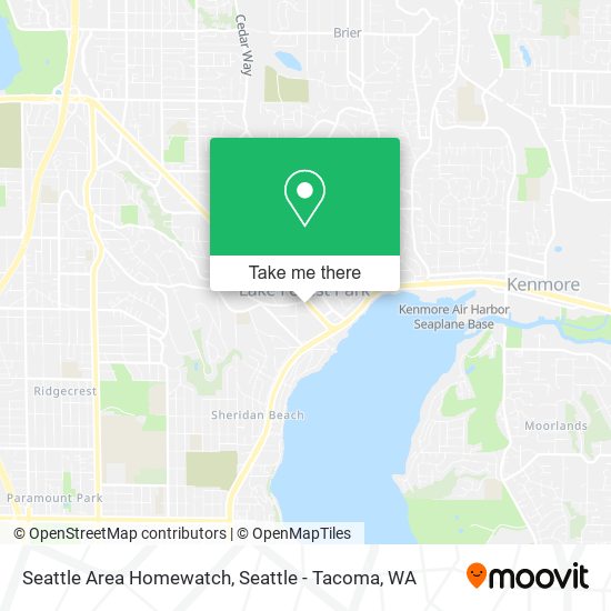 Seattle Area Homewatch map