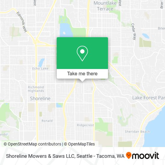 Mapa de Shoreline Mowers & Saws LLC