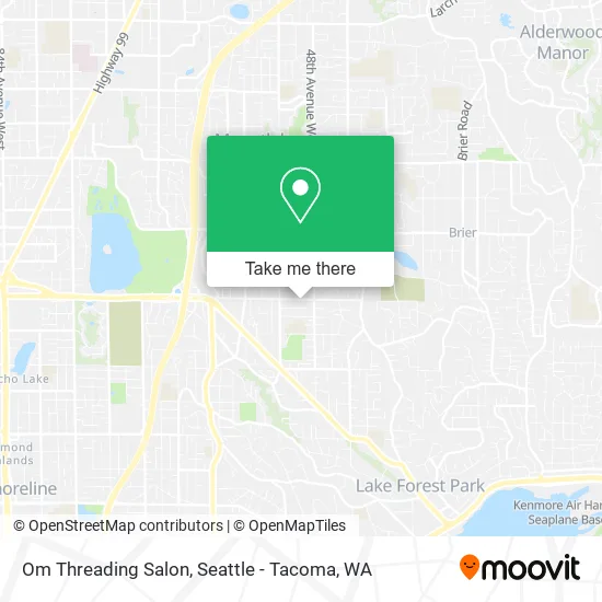 Mapa de Om Threading Salon