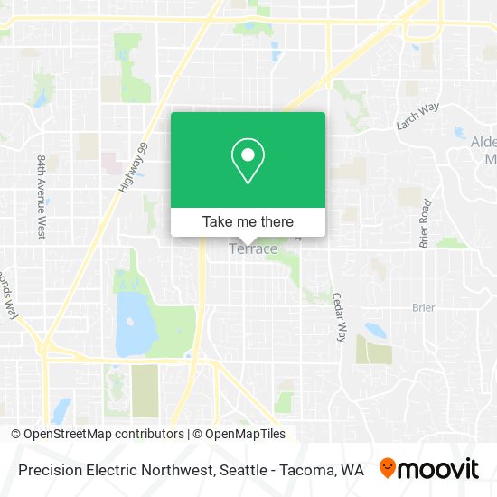 Mapa de Precision Electric Northwest