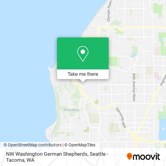 NW Washington German Shepherds map