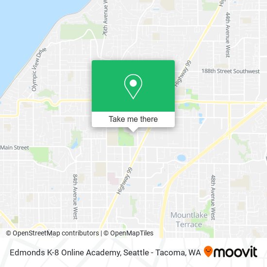 Mapa de Edmonds K-8 Online Academy