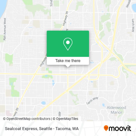 Sealcoat Express map