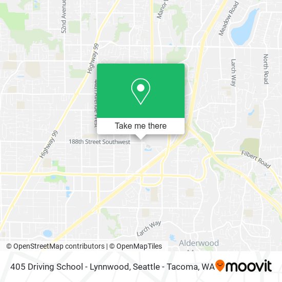 Mapa de 405 Driving School - Lynnwood