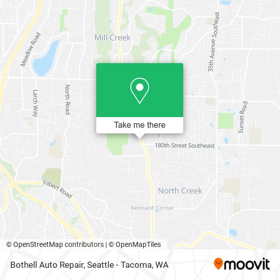 Mapa de Bothell Auto Repair